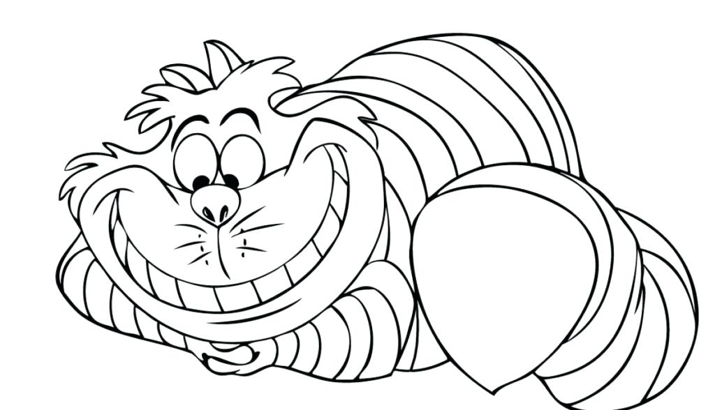 1024x588 Cheshire Cat Coloring Pages Nice Cat Smile Coloring Pages Images