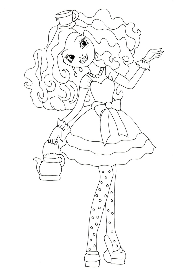 794x1123 After High Coloring Pages Madeline Hatter