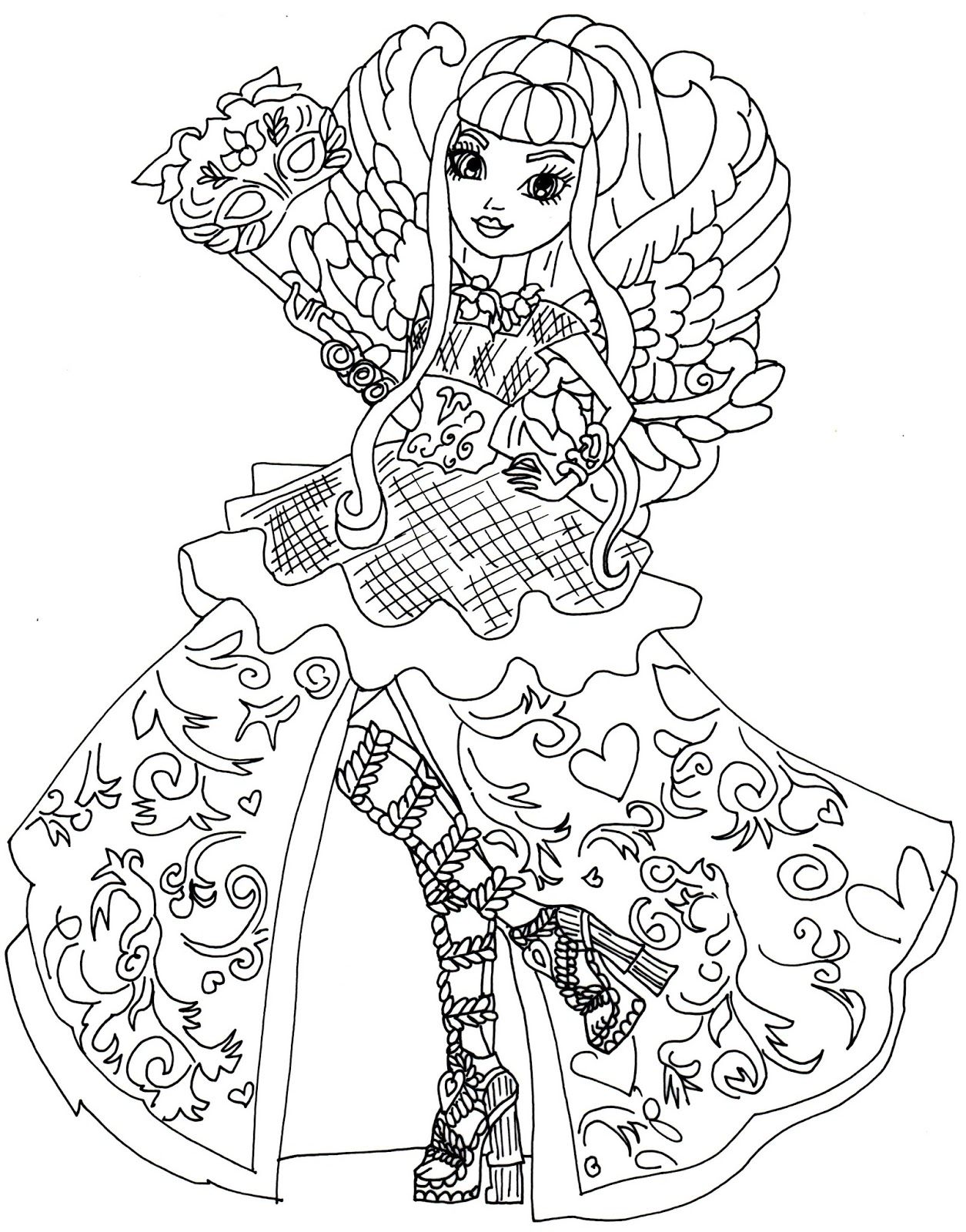 1255x1600 Ever After High Coloring Pages To Download And Print For Free