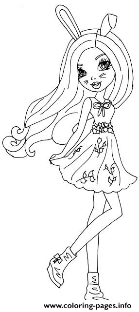 286x640 Harelow Ever After High Coloring Pages Printable