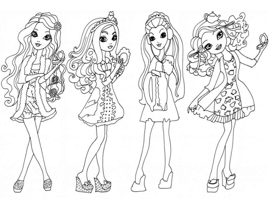 900x700 Coloring Ever After High. Download And Print Coloring Pages