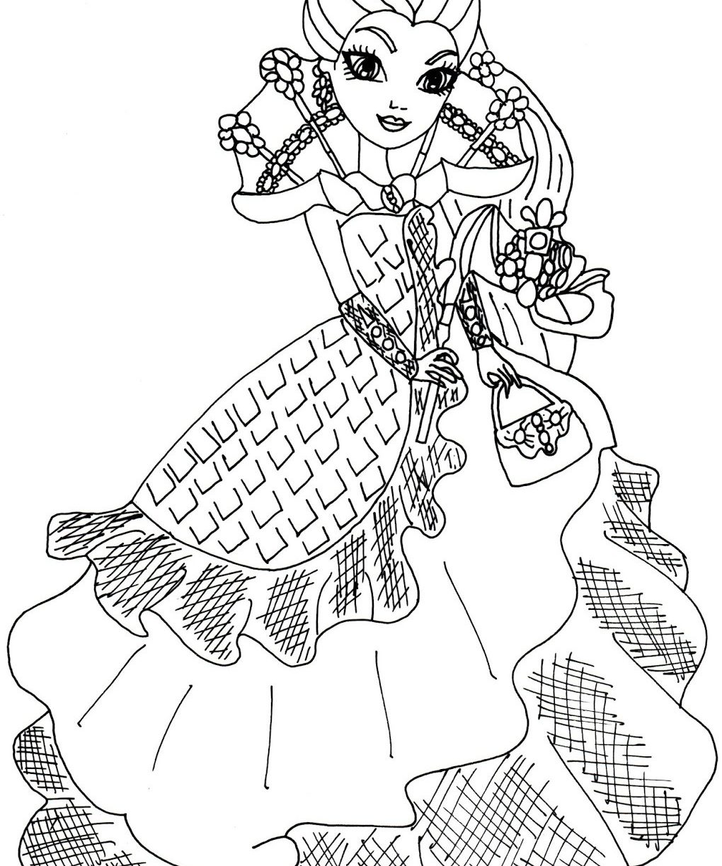 1020x1224 Ever After High Coloring Pages Kitty Cheshire Duchess Swan