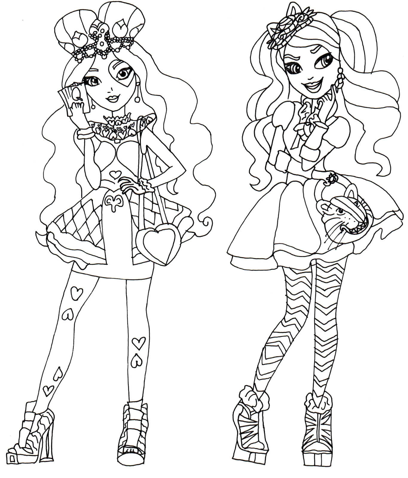 1365x1600 Ever After High Coloring Pages Raven Queen And Apple White New