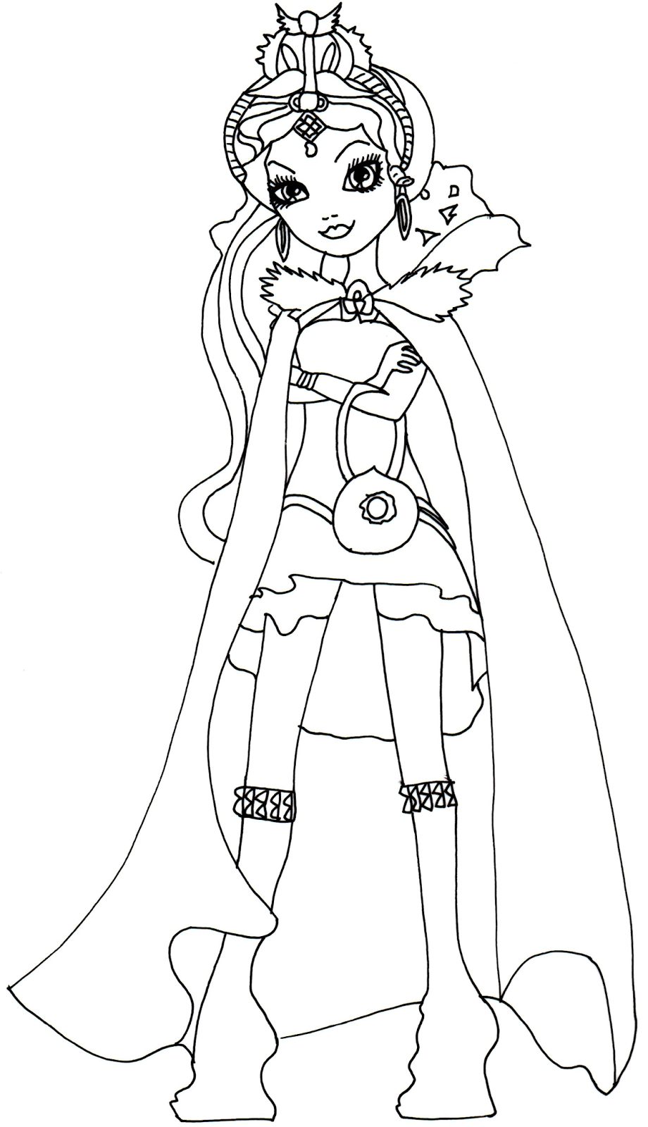 920x1600 Ever After High Coloring Pages Raven Queen Ever After High Raven