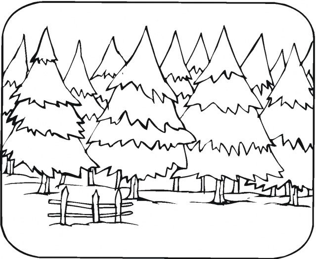 639x525 Forest Coloring Page Teaching Social Studies China