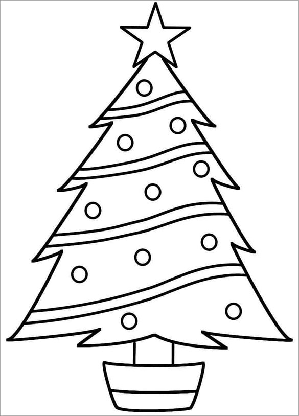 585x814 Christmas Trees Printables