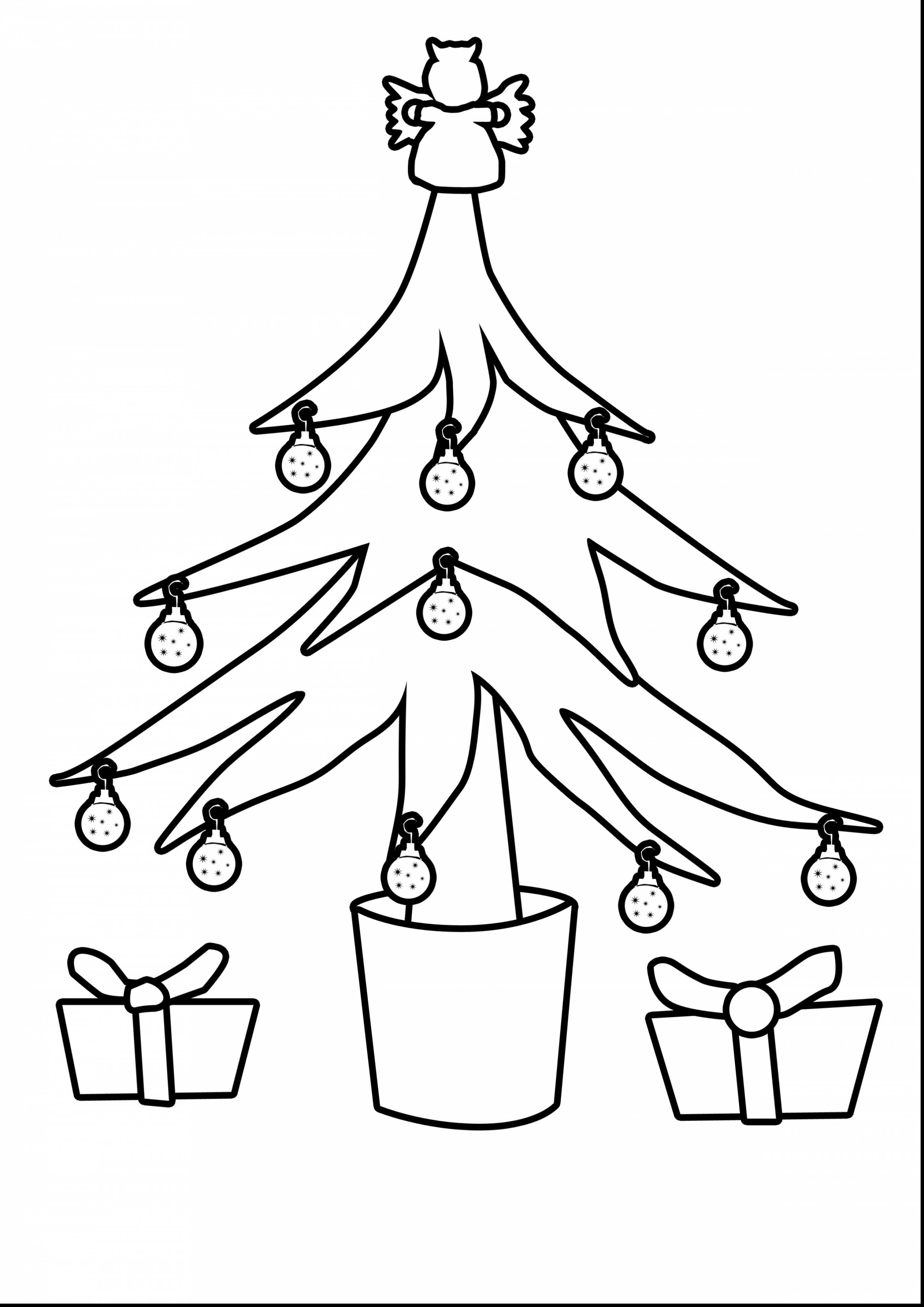 2728x3858 Best Of Superb Christmas Tree Outline Drawing With Tree Coloring
