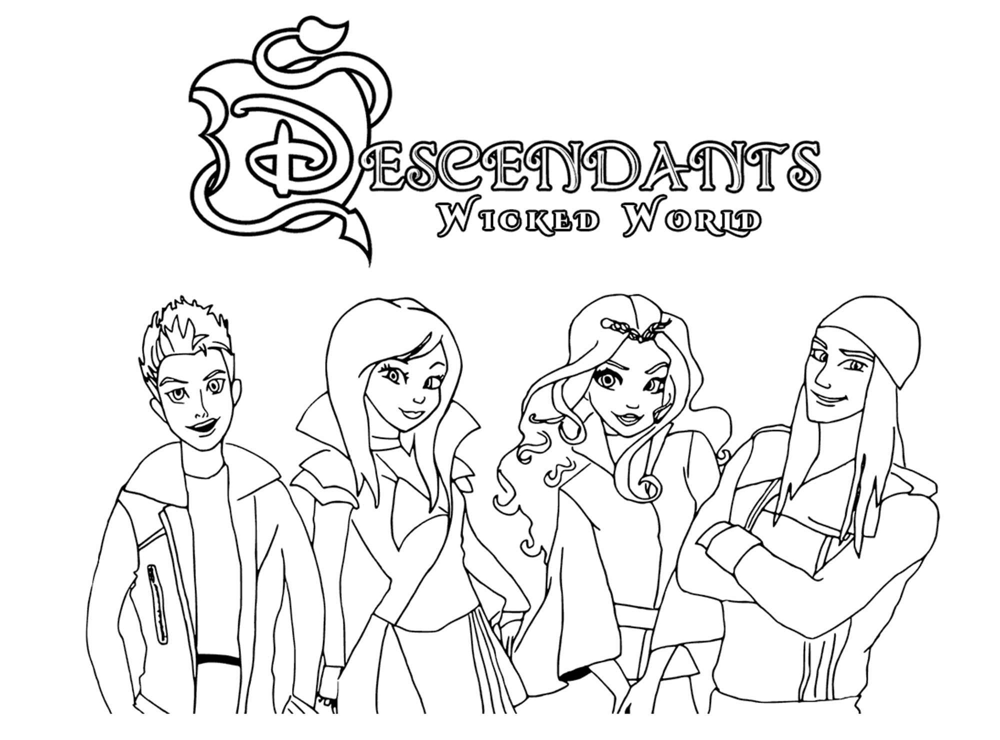 2000x1480 Enormous Dove Cameron Coloring Pages The Descendants Disney