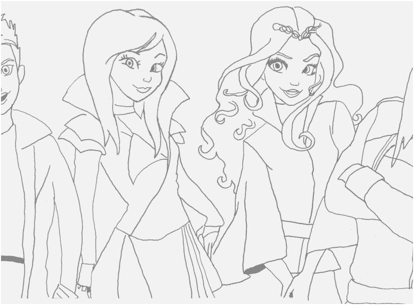 827x609 The Perfect Pic Descendants 2 Coloring Pages Familiar