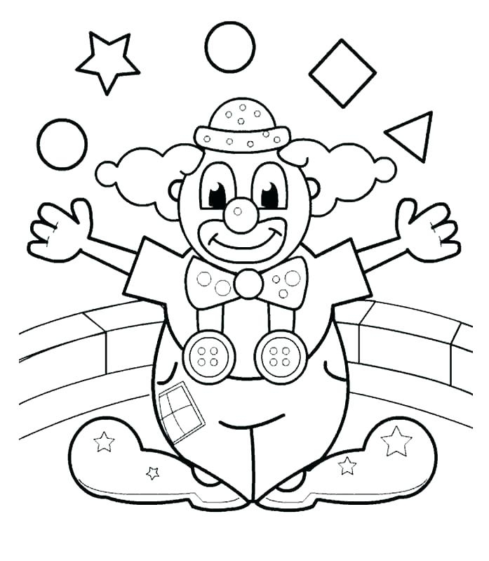 697x799 Clown Coloring Pages Evil Clown Coloring Pages Clowns Coloring