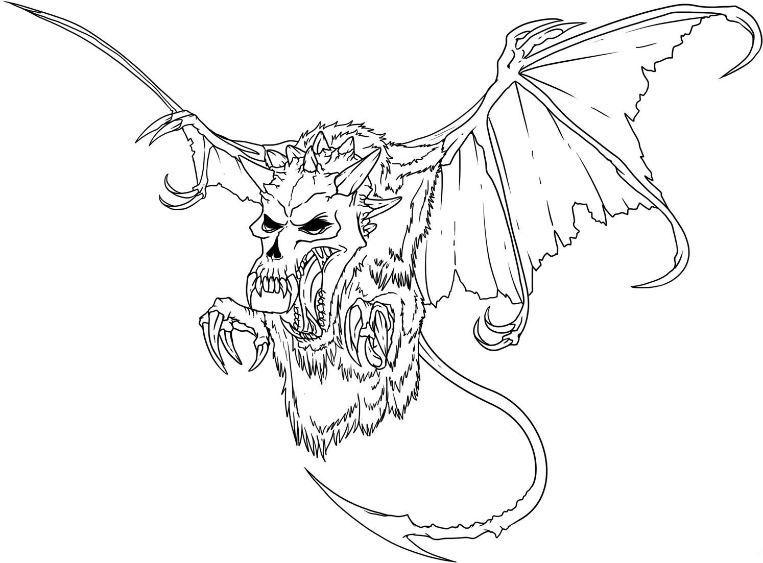 1494x1103 Evil Coloring Pages 2 Coloringpagehub