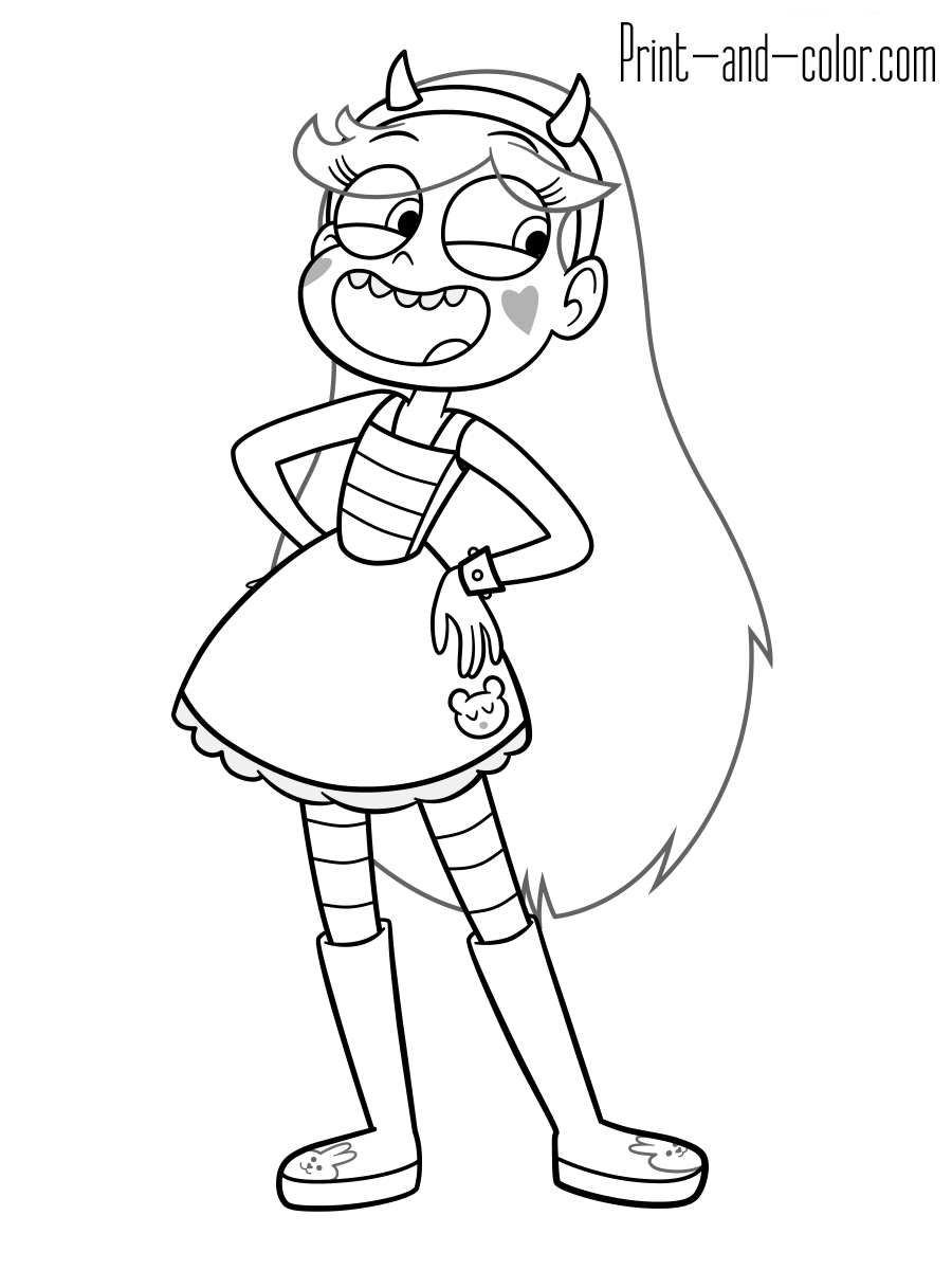 900x1200 Star Vs. The Forces Of Evil Coloring Pages Print