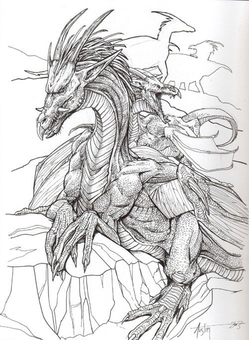500x681 Dragon Coloring Pages For Adults Beautiful Dragon Colouring Pages