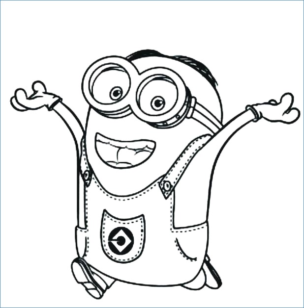 618x628 Evil Minion Despicable Me 2 Coloring Pages