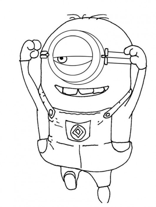 530x704 Minion Coloring Page Despicable Me Colour In Pages