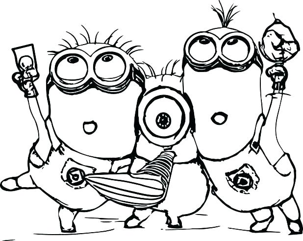 618x492 Despicable Me 2 Evil Minion Coloring Pages Online Page Minions