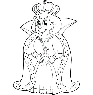 391x397 Queen Coloring Page Perfect Queen Coloring Page New Queen Coloring