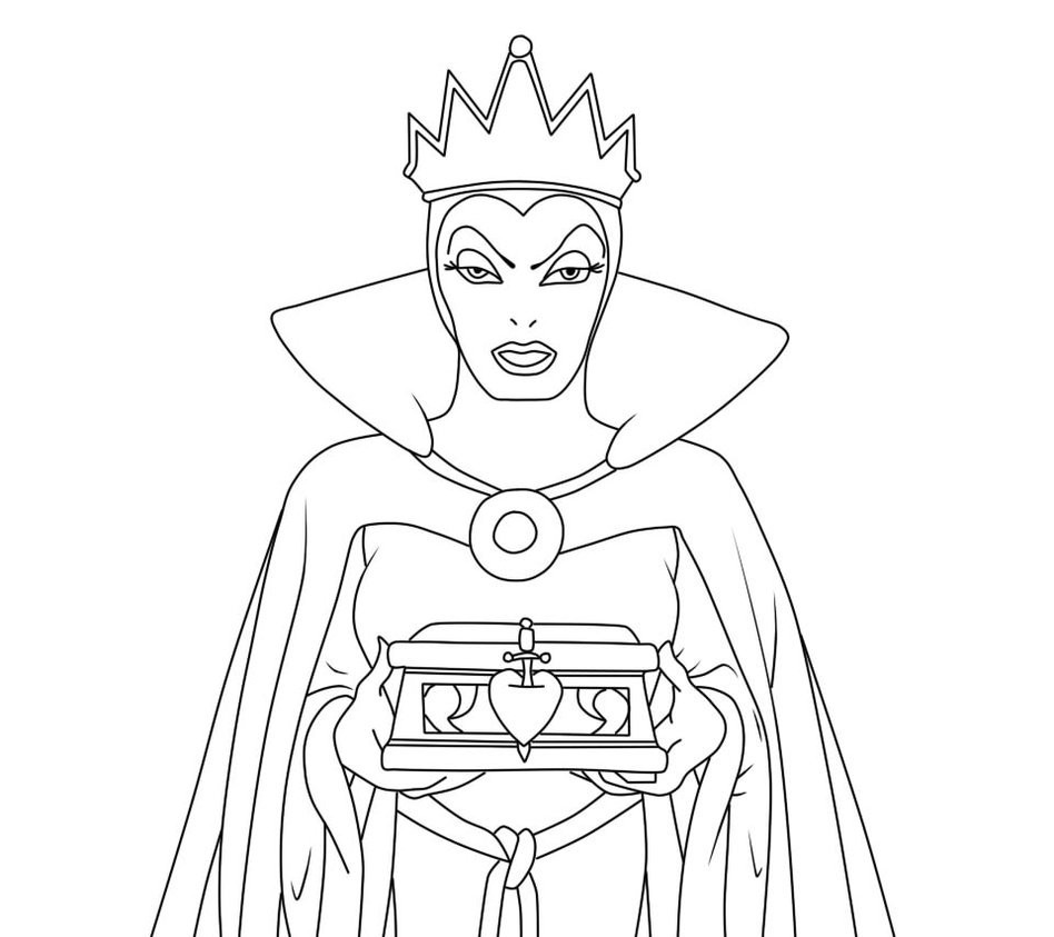 948x843 Coloring Pages Of The Evil Queen Copy Page