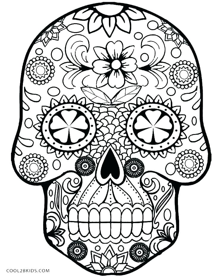 736x930 Printable Skull Coloring Pages Vanda