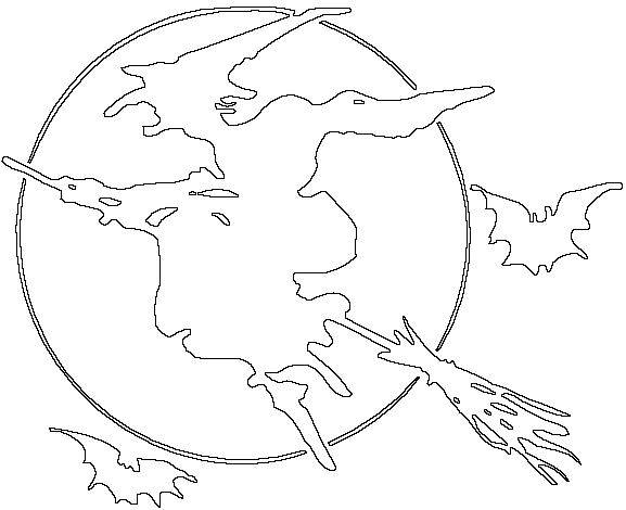 577x470 Halloween Flying Witch Coloring Pages