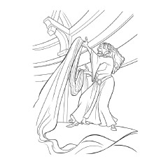 230x230 20 Beautiful Rapunzel Coloring Pages For Your Little Girl