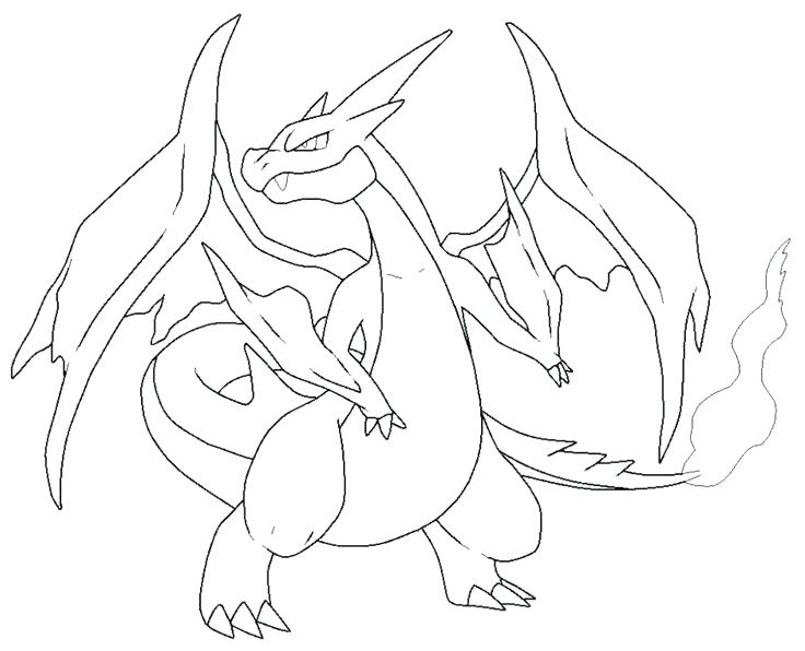 736x596 Charizard Coloring Page Mega Coloring Page Mega Coloring Pages