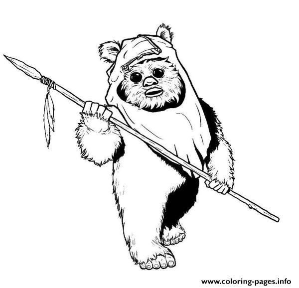 600x578 Print Star Wars Ewok Coloring Pages Mixed Stuff 2