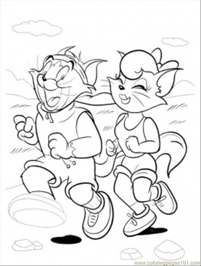 650x858 Morning Exercises Outside Coloring Page