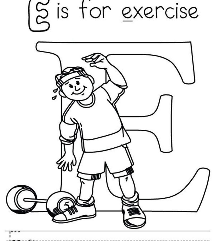 929x1024 Exercise Coloring Pages 20 Exercising