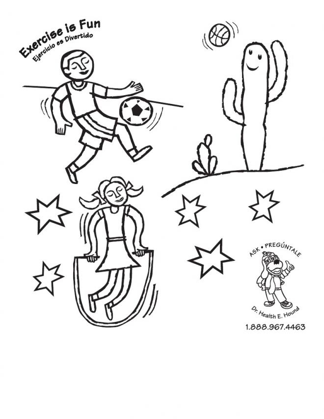 660x854 Exercise Coloring Pages Kids