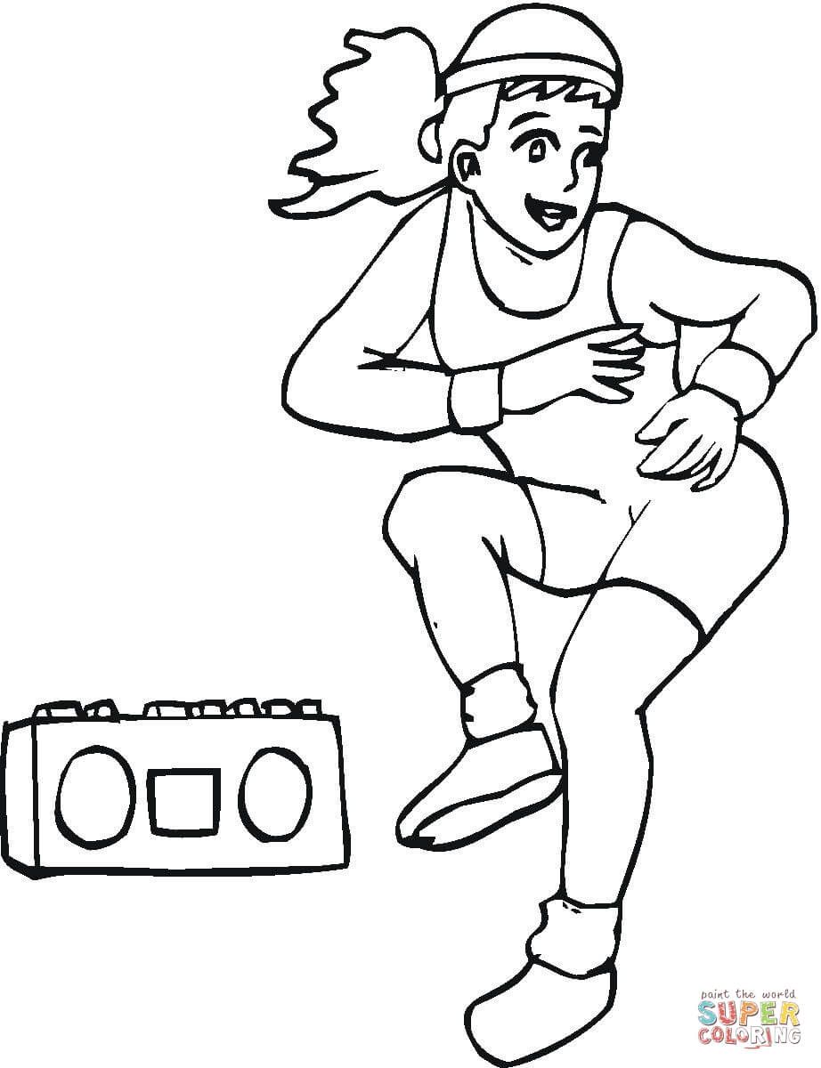 Exercise Coloring Pages Printable