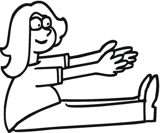 630x522 Doing Exercises Coloring Page Supercoloringcom, Exercise Coloring