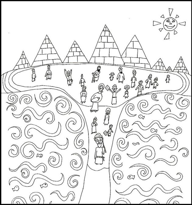 630x674 The Exodus Coloring Page Www.forkids.co.il Coloring Pages