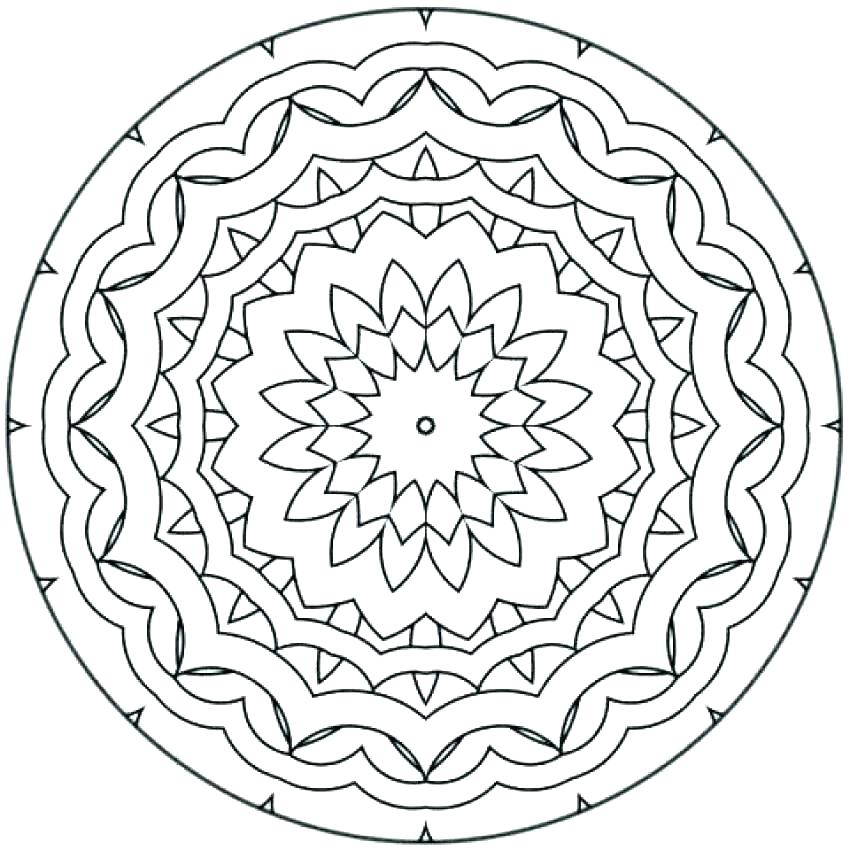 850x850 Expert Mandala Coloring Pages