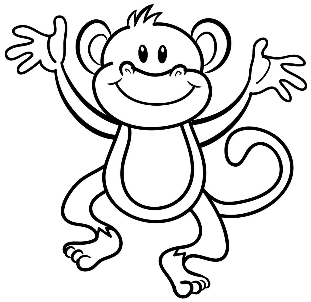 1024x995 Expert Monkey Coloring Pages 3771