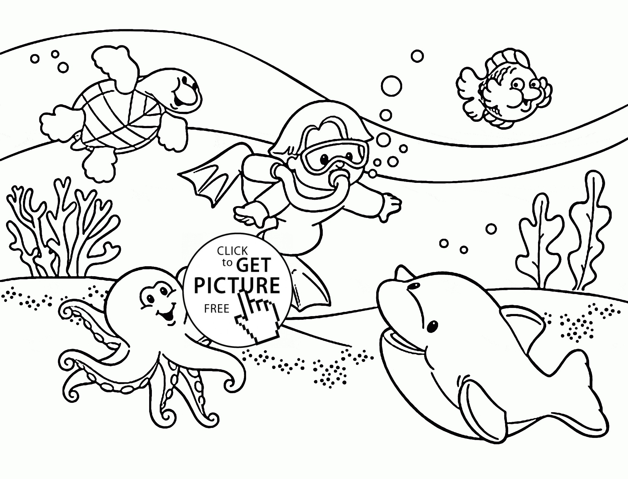 2080x1585 Expert Underwater Coloring Pages Rocket Little Einsteins For Kids
