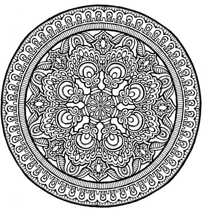 650x673 Mandala Coloring Pages Expert Level Beautiful Between The Lines