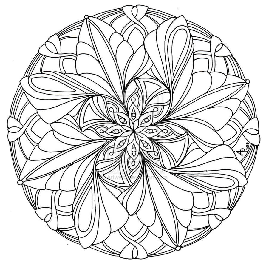 892x895 Printable Mandala Coloring Pages Expert Level Free Coloring