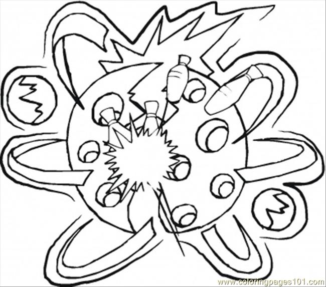 650x573 Planets Explosion Coloring Page
