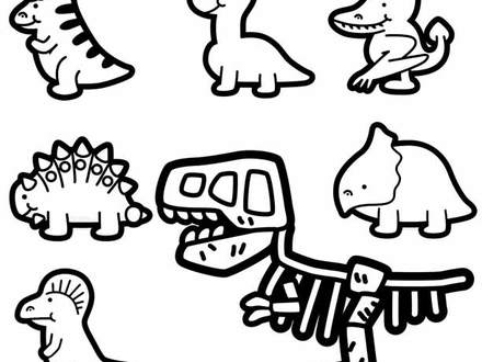 440x330 Prehistoric Animals Coloring Coloring Pages, Extinct Animals