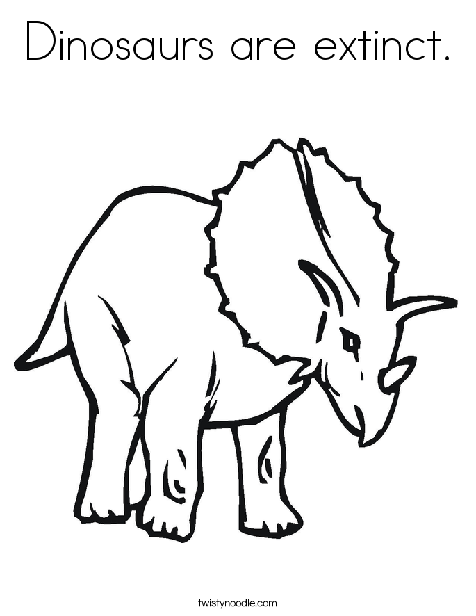 685x886 Dinosaurs Are Extinct Coloring Page