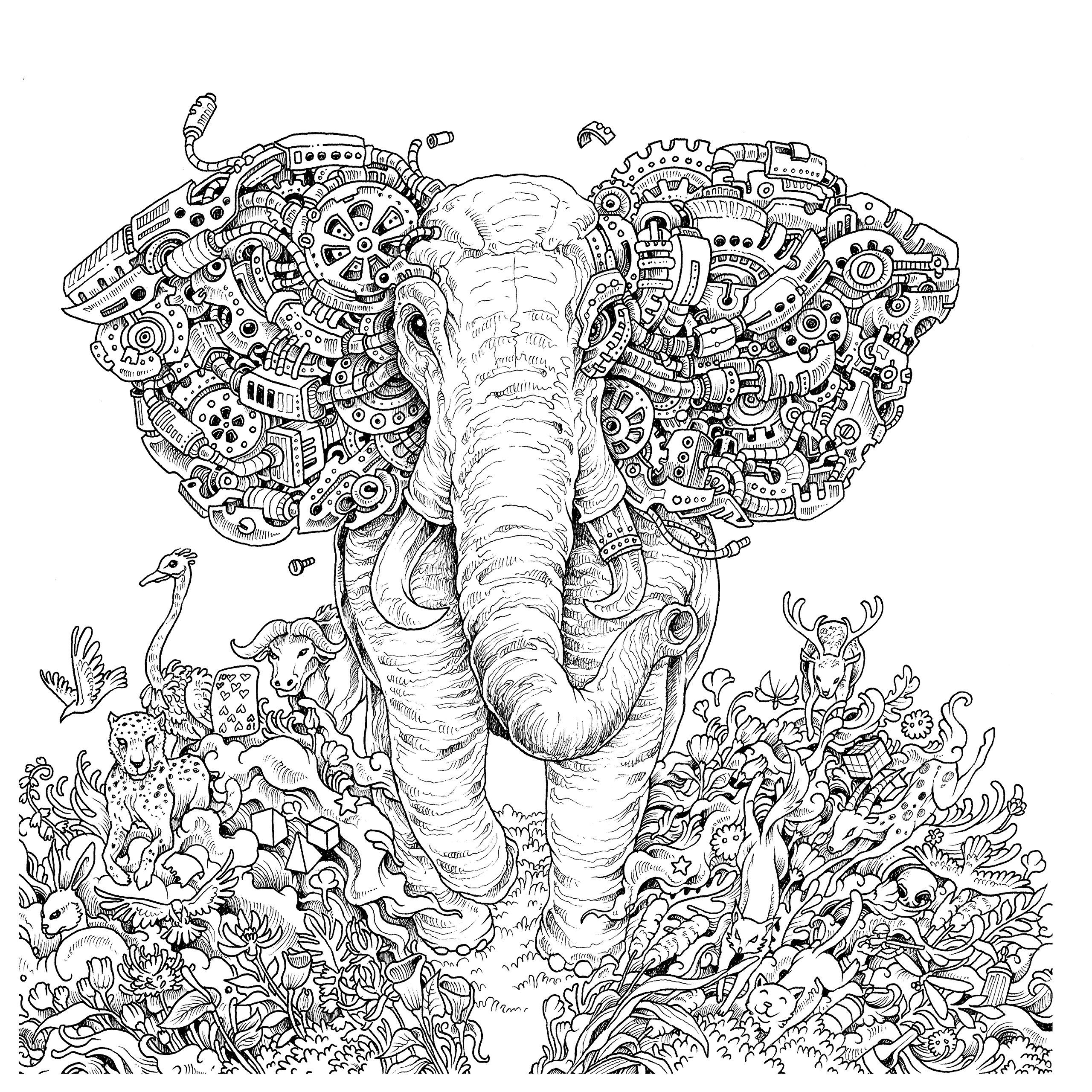 2560x2560 Imagimorphia An Extreme Coloring And Search Challenge Kerby