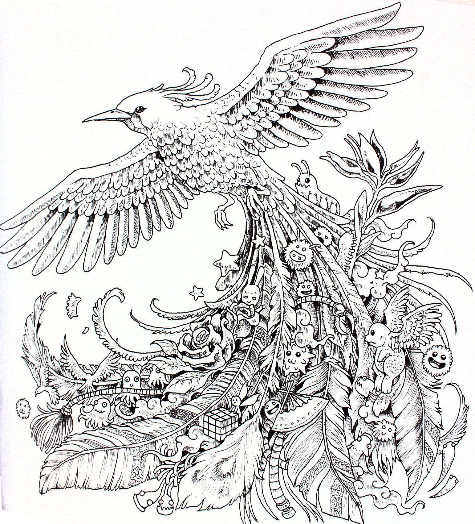 1542x1698 Special Imagimorphia Coloring Pages Animorphia And An Extreme