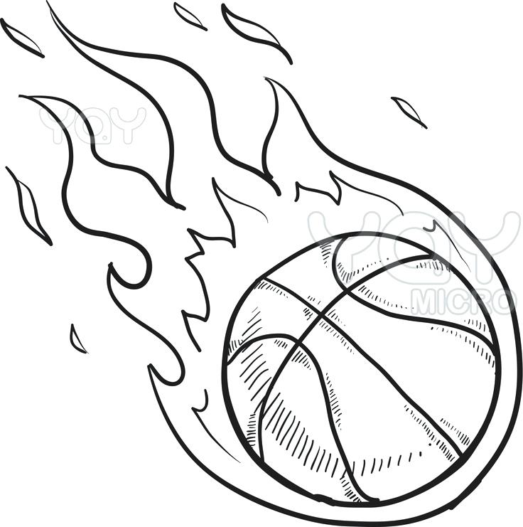 736x741 Sports Coloring Pages Sensational Basketball Coloring Sheets Pages