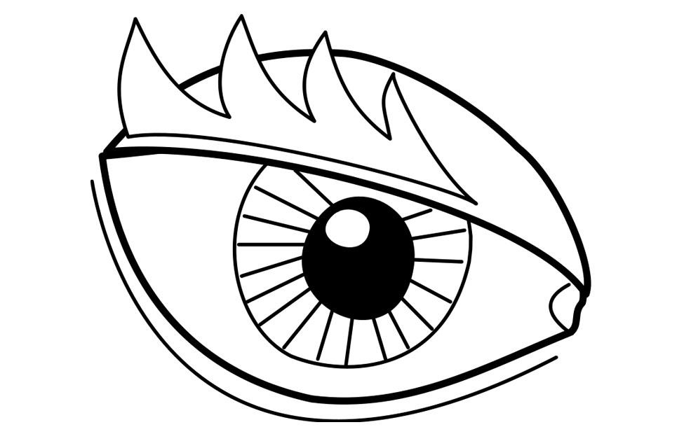 975x620 Eye Coloring Page Luxury 90 [ Eye Coloring Pages For Preschool