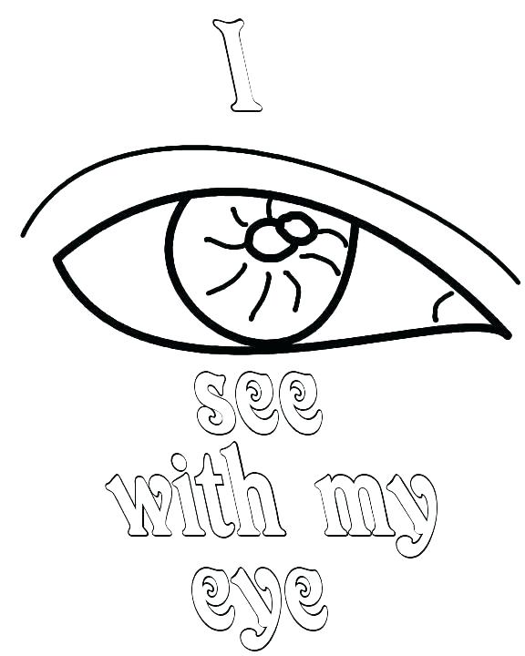 576x720 Eyeball Coloring Page Eye Coloring Page With Eyes Coloring Pages