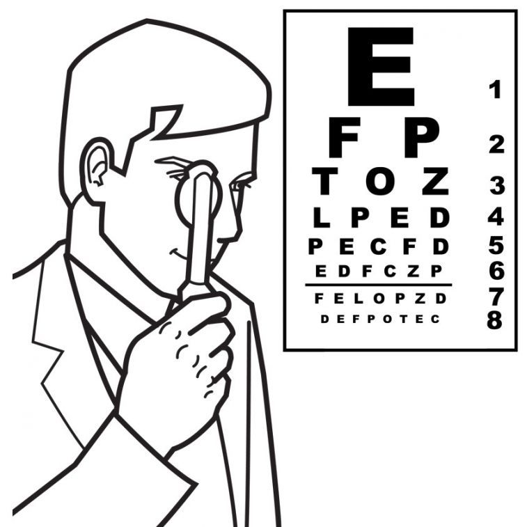 757x757 Pin By Karen Ho On Doctor Coloring Pages Optometry
