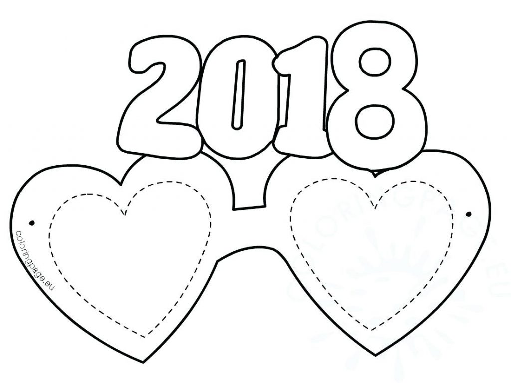 1024x768 Coloring Page ~ New Years Eve Coloring Pages Heart Shaped Paper