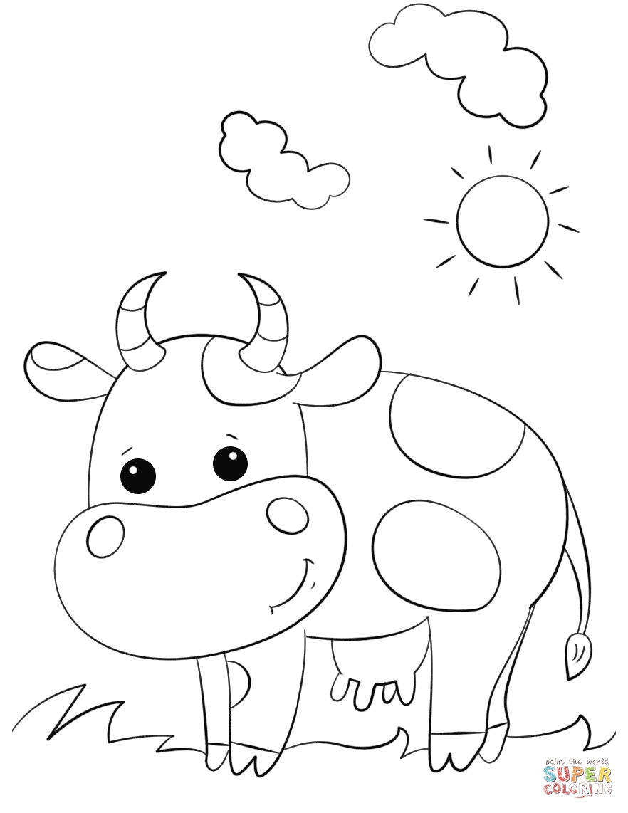 882x1142 Cartoon Cattle Coloring Pages Collection Coloring For Kids 2018