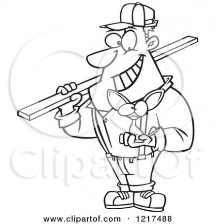 436x455 Cartoon Contractor Clipart (63 )